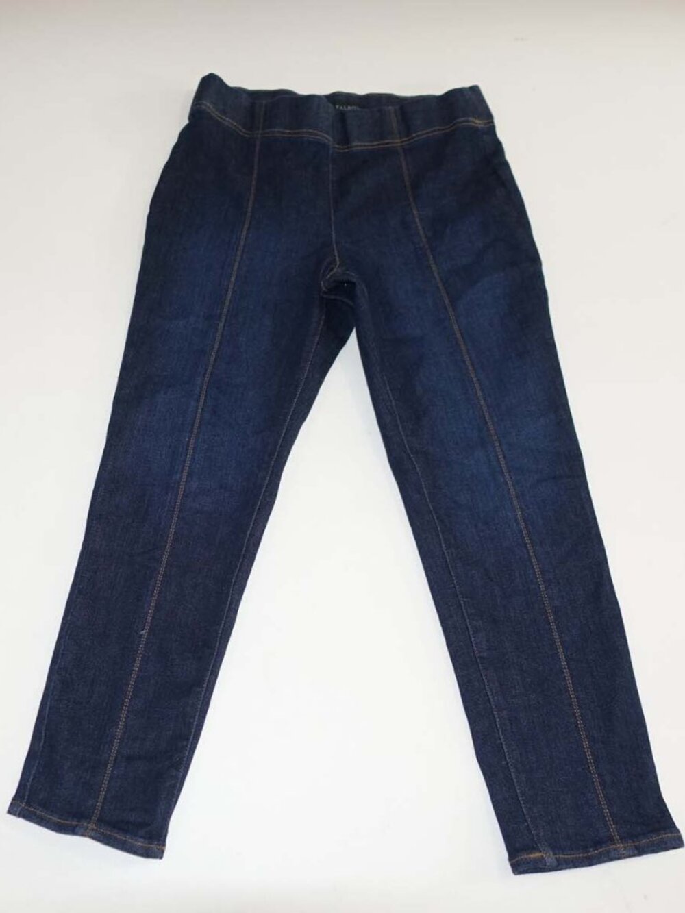 Talbots Women's Slim Ankle Pull On Travel Jeans Size Petite Medium Dark Blue PM